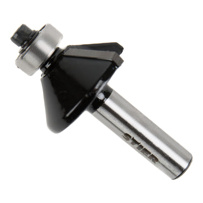 STIER chamfer cutter with ball bearing HM (HW) Ø 28.6 mm shaft Ø 8 mm 45 degree cutter