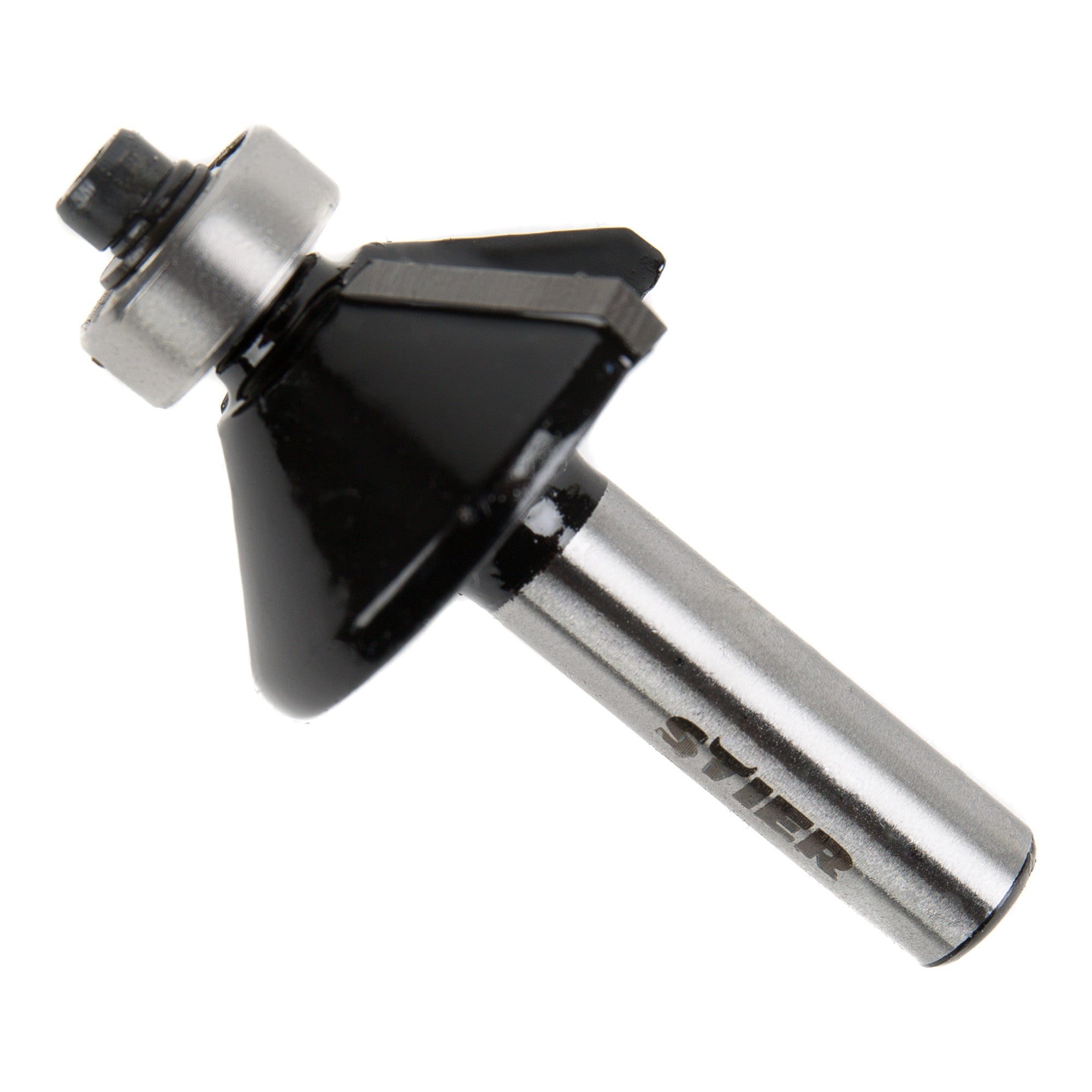 STIER chamfer cutter with ball bearing HM (HW) Ø 28.6 mm shaft Ø 8 mm 45 degree cutter