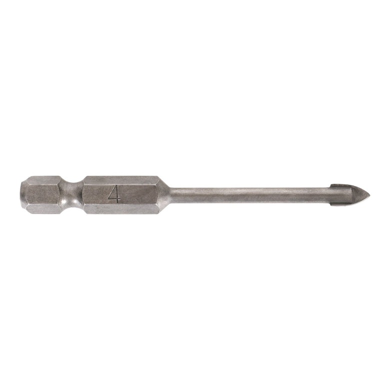 STIER Fliesenbohrer 4 mm Größe 1/4 Zoll Bit HEX Sechskant YG6X-Metall Härtewert