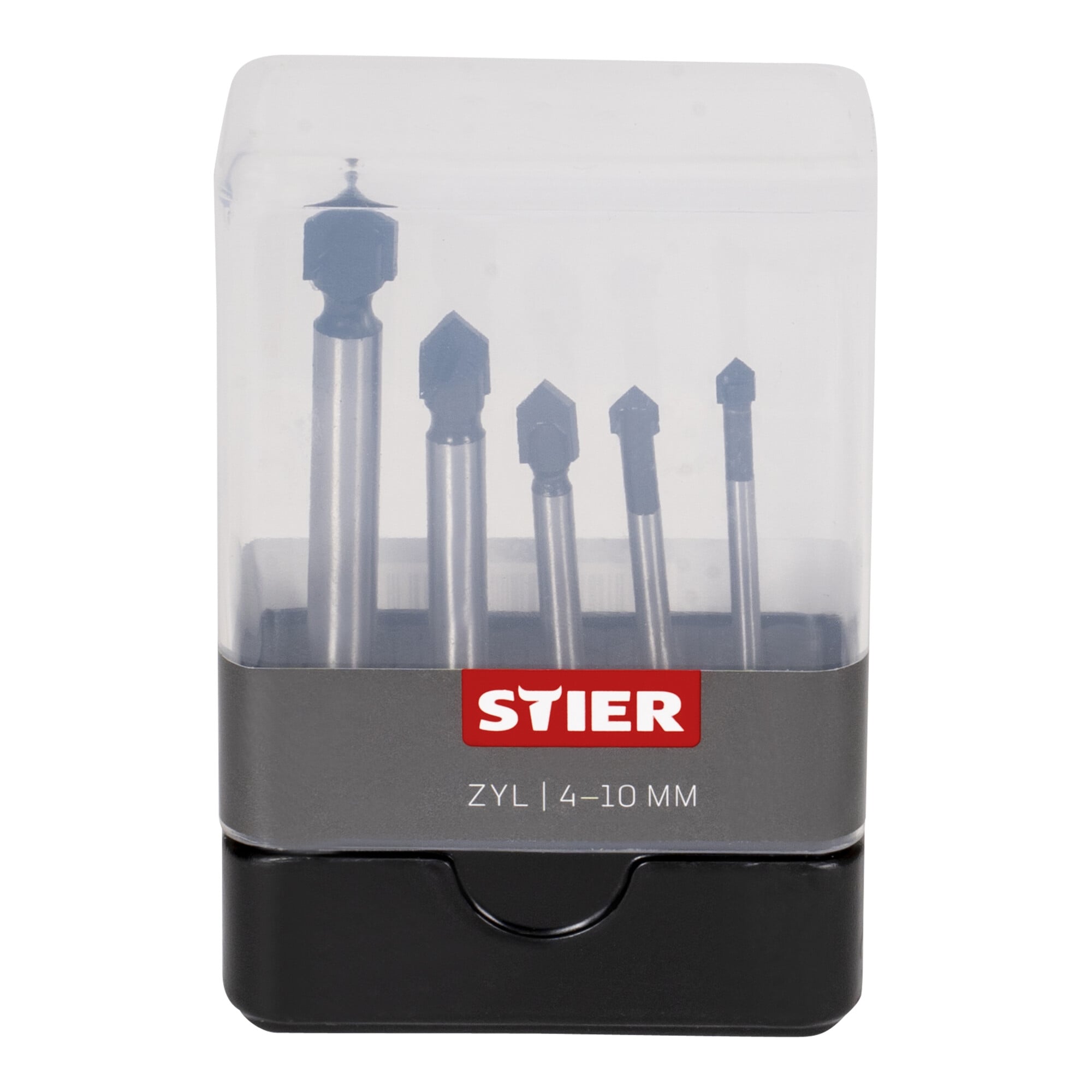 STIER tile drill set 5-piece cylindrical shank round shank high-quality