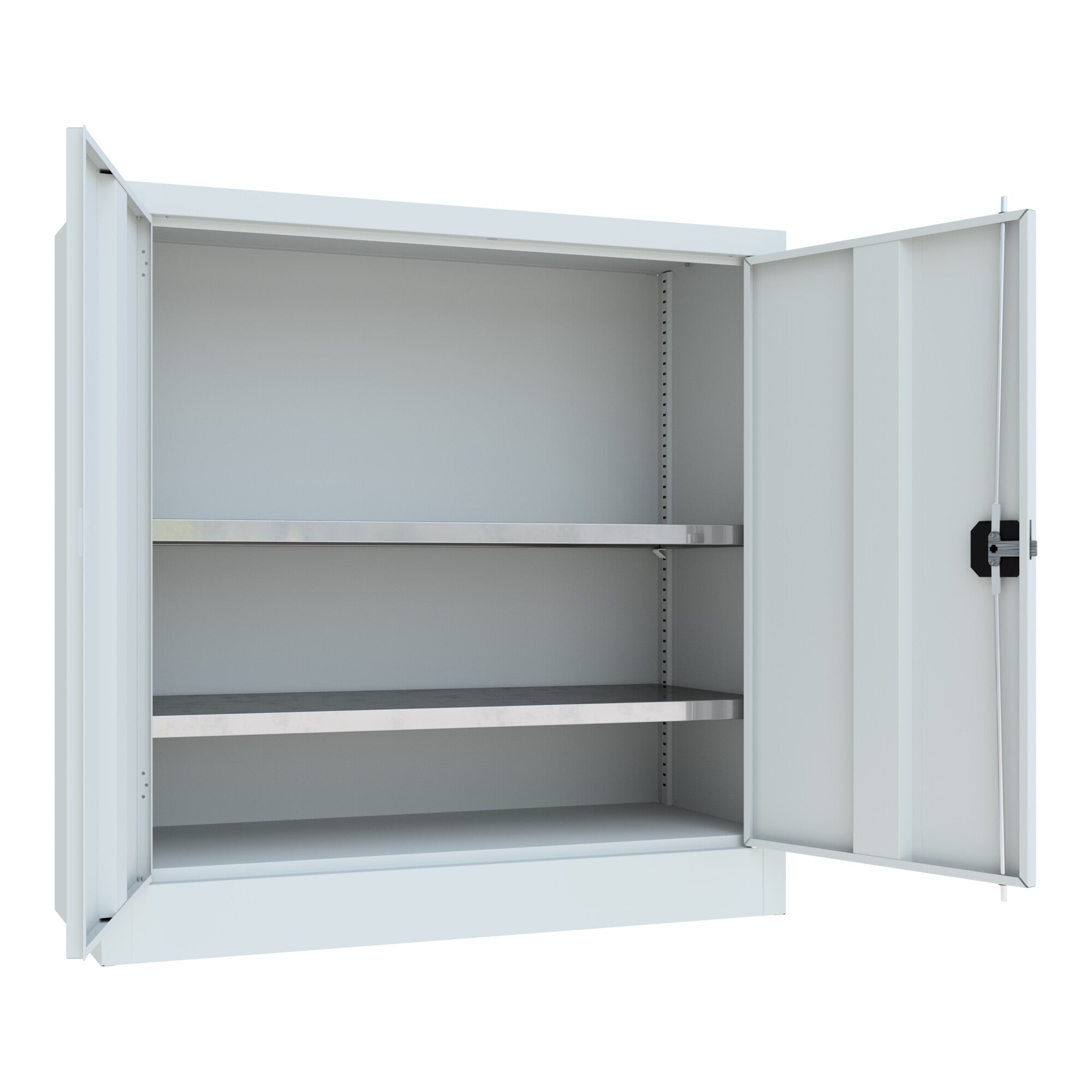 STIER Universalschrank Premium mit 2 verz. Einlegeböden 1000x1000x400mm