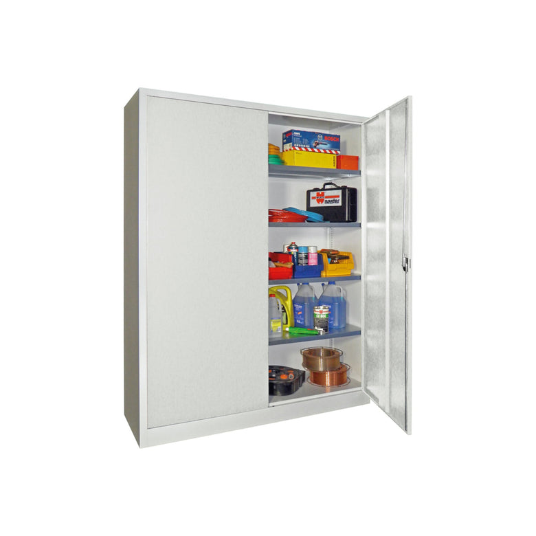 STIER Premium universal cabinet with 4 galvanized shelves 1950x1500x600mm