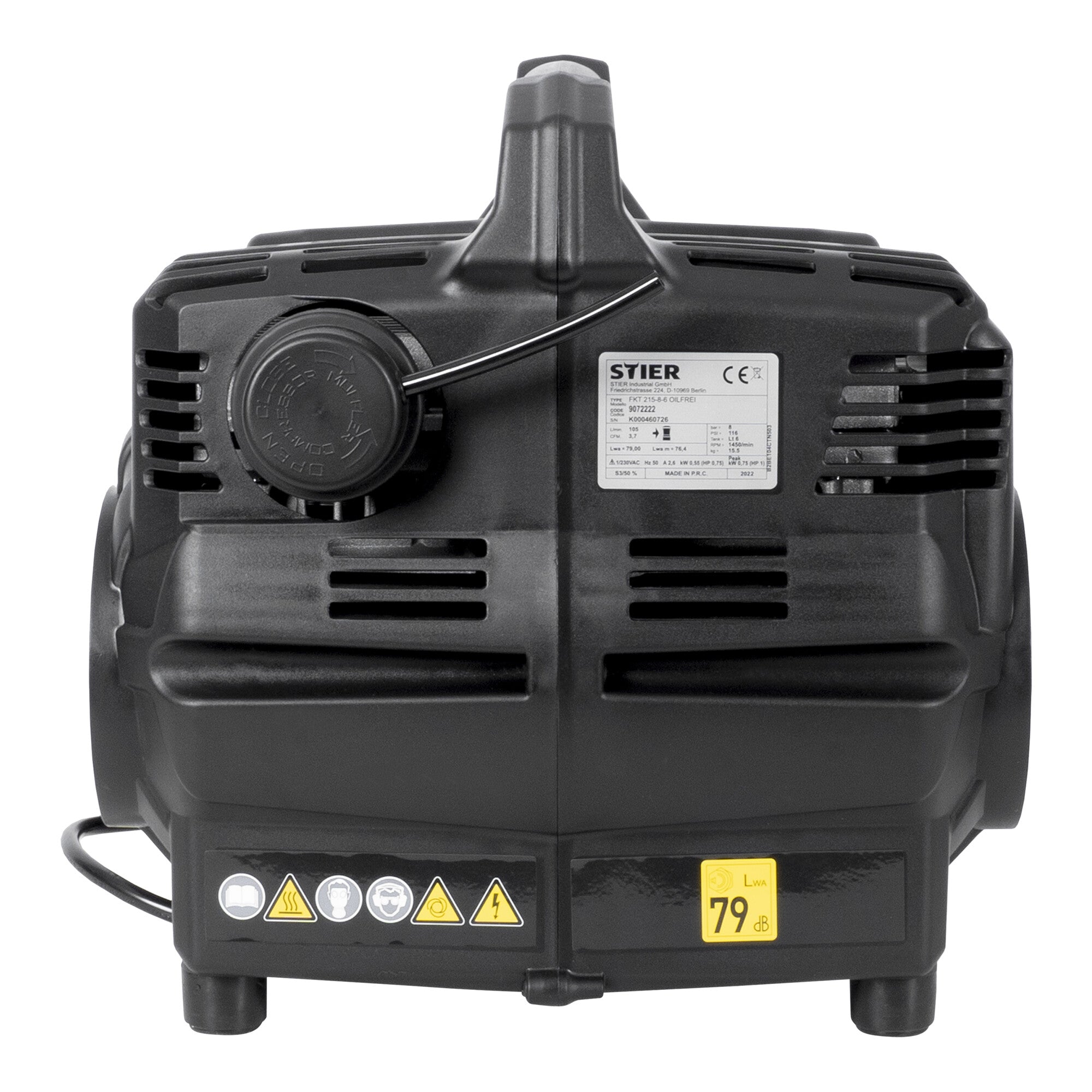 STIER whisper compressor FKT 215-8-6 oil-free