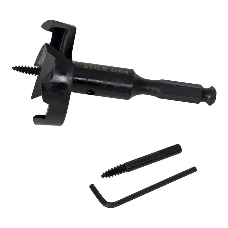 STIER Forstner bit 68mm diameter wood drill high quality cardboard hardwood MDF