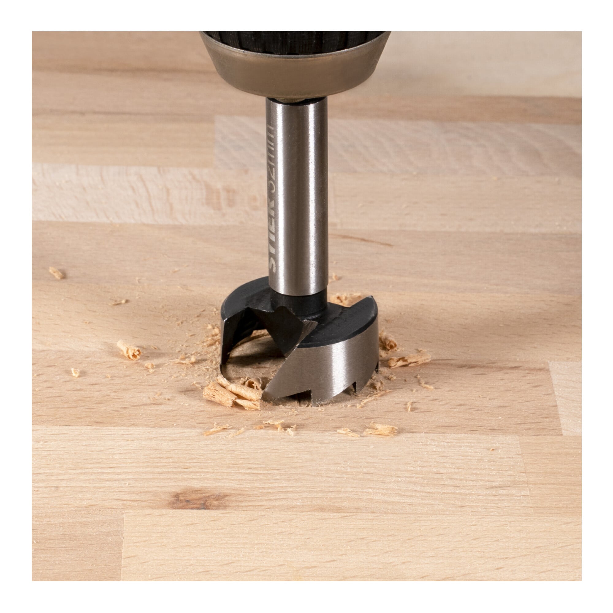 STIER Forstnerbohrer-Set in Holz-Kasette 15-teilig (Durchmesser 10 - 50 mm) 8 -