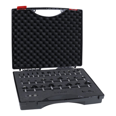 STIER milling cutter assortment 30-piece 8 mm in a plastic case