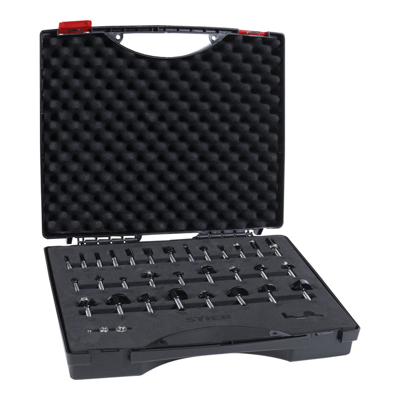 STIER milling cutter assortment 30-piece 8 mm in a plastic case