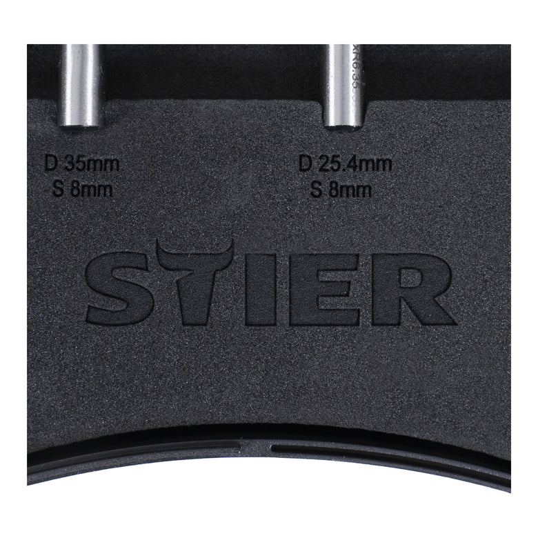 STIER milling cutter assortment 30-piece 8 mm in a plastic case
