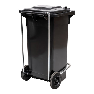 STIER foot pedal lid opener for large waste containers 240 l easy to retrofit without