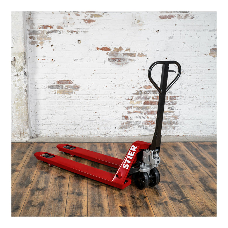 STIER pallet truck 2t to 2.5t hand pallet truck forklift truck nylon rollers various versions