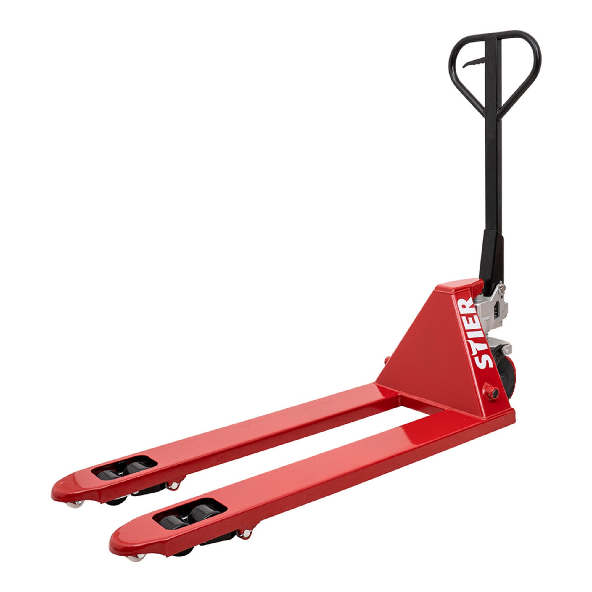 STIER pallet truck load capacity 2500kg fork length 1150mm PU tires hand pallet truck
