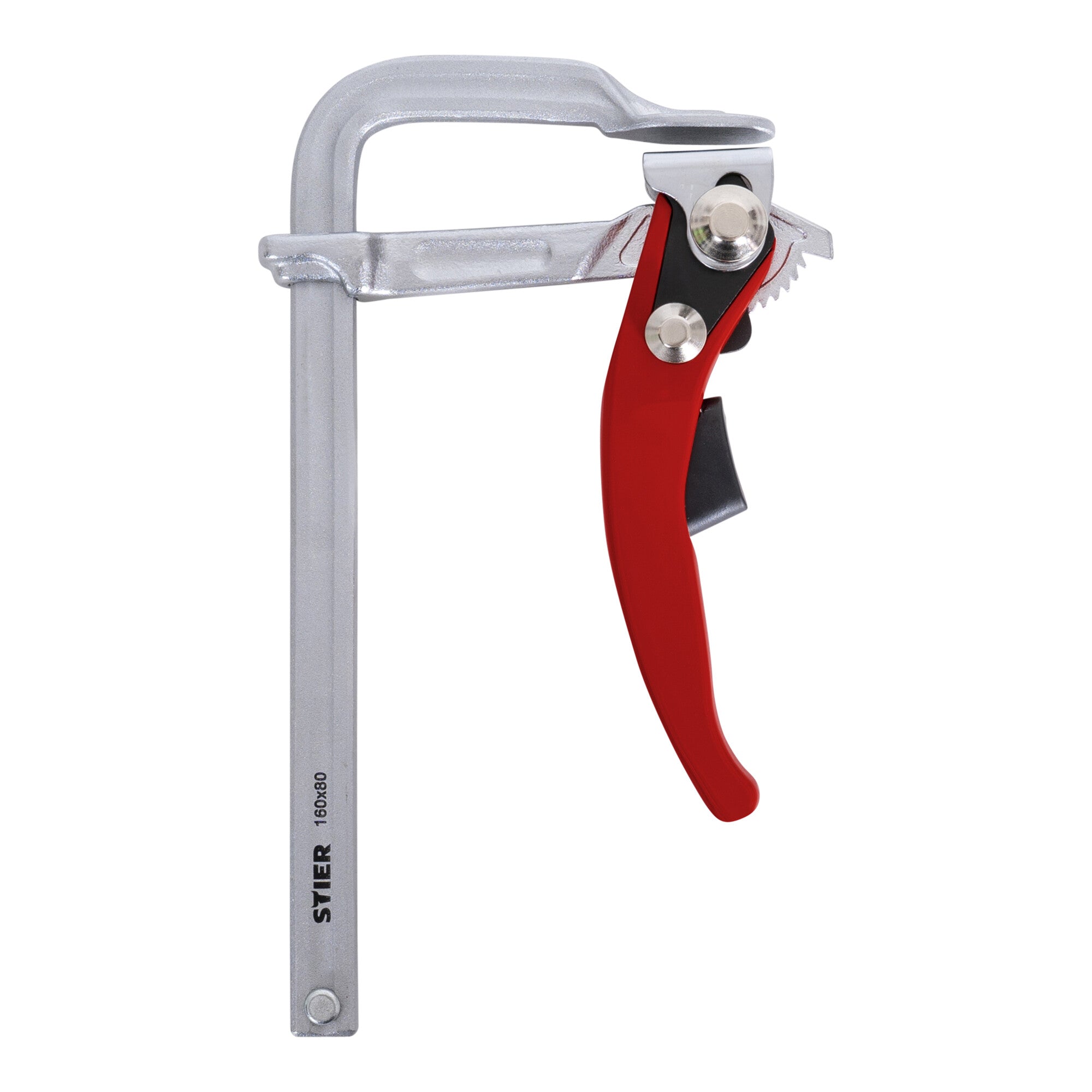 STIER all-steel lever clamp FHZ 160/80 with up to 1570 Nm clamping force