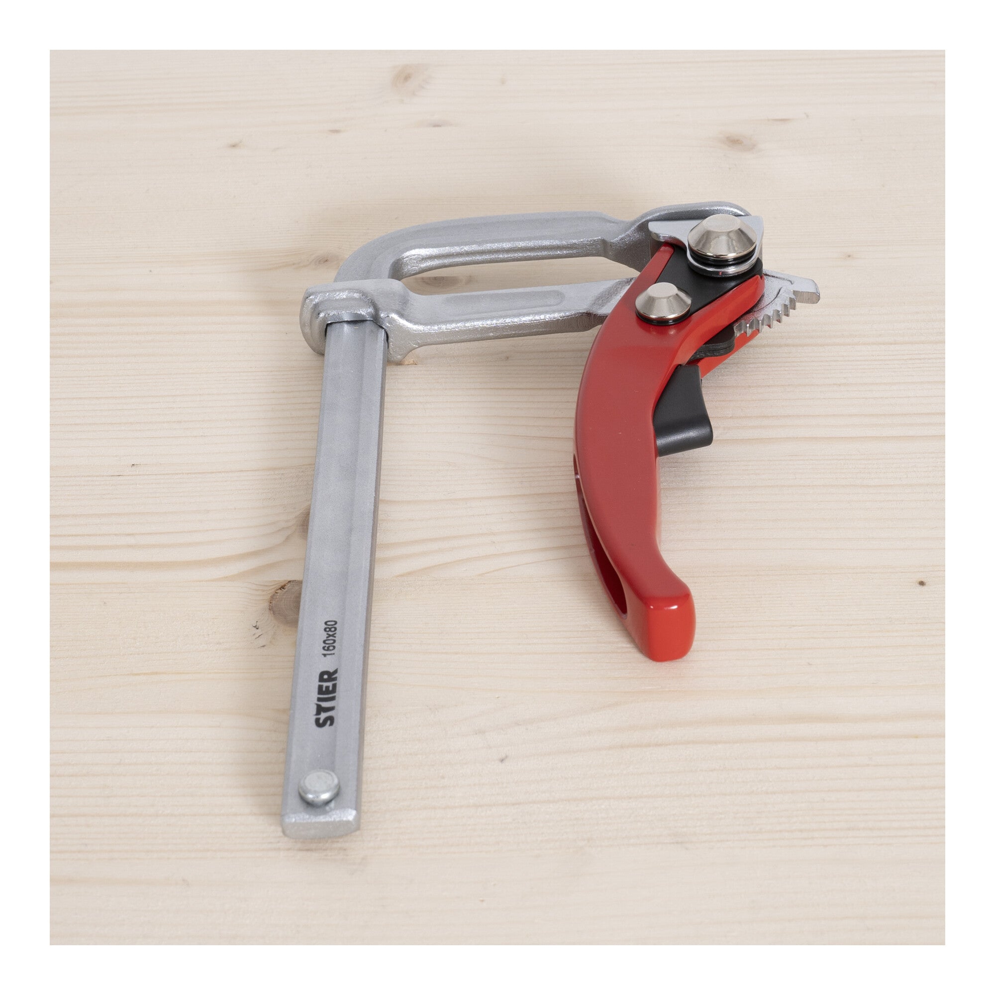 STIER all-steel lever clamp FHZ 160/80 with up to 1570 Nm clamping force