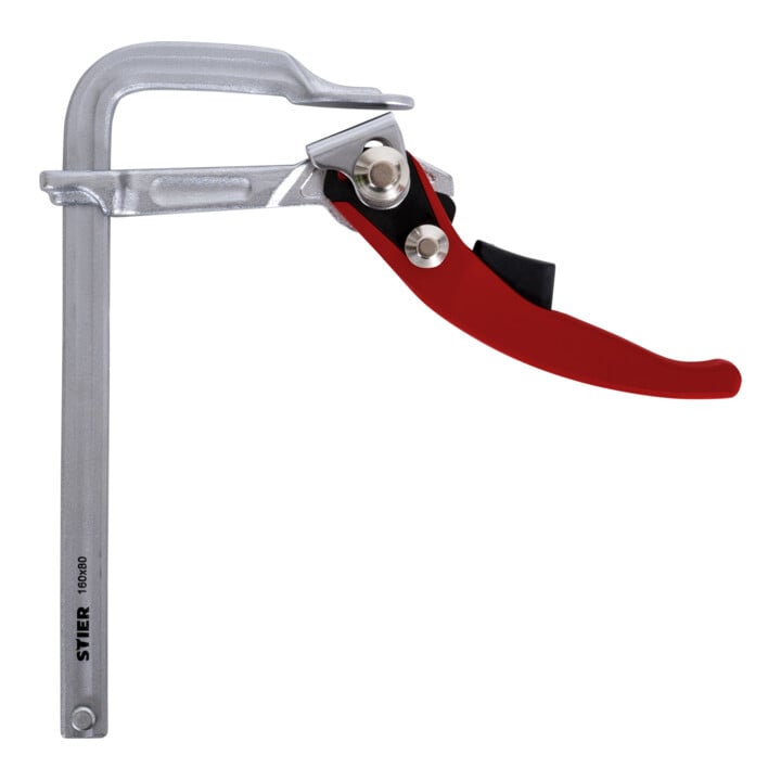 STIER Ganzstahl Hebelzwinge FHZ 160/80 mit bis zu 1570 Nm Spannkraft Zwinge