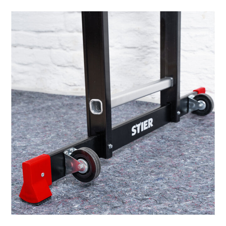 STIER Gerüst-Arbeitsbühne 2x 6 bis 150 kg belastbar Mehrzweckleiter Arbeitsbühne