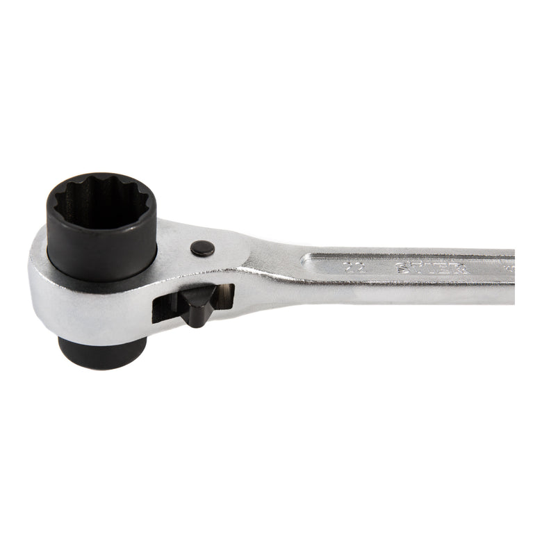STIER scaffolding ratchet 19 x 22 mm double hexagon ring ratchet