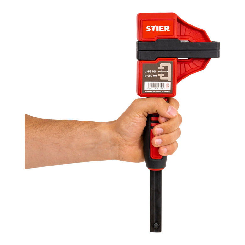 STIER Kompaktzwinge optimal für Arbeiten auf engem Raum 150 mm Spannweite 60 mm