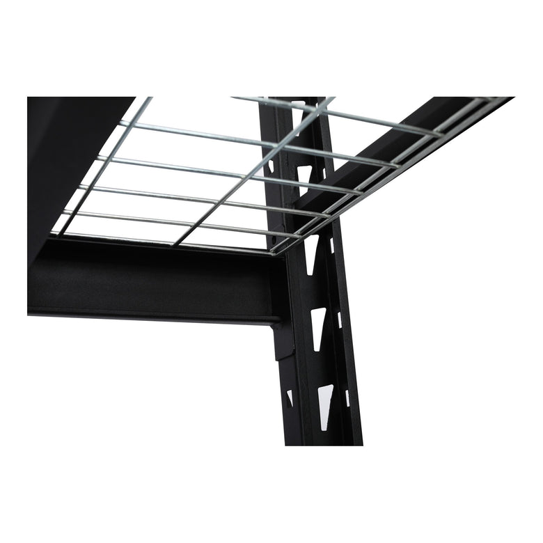 STIER Gitterrost-Fachbodenregal | Fachlast 400 kg | HxBxT 1830x1950x610mm | 4 Regalböden | Stahlgestell | Regalsystem