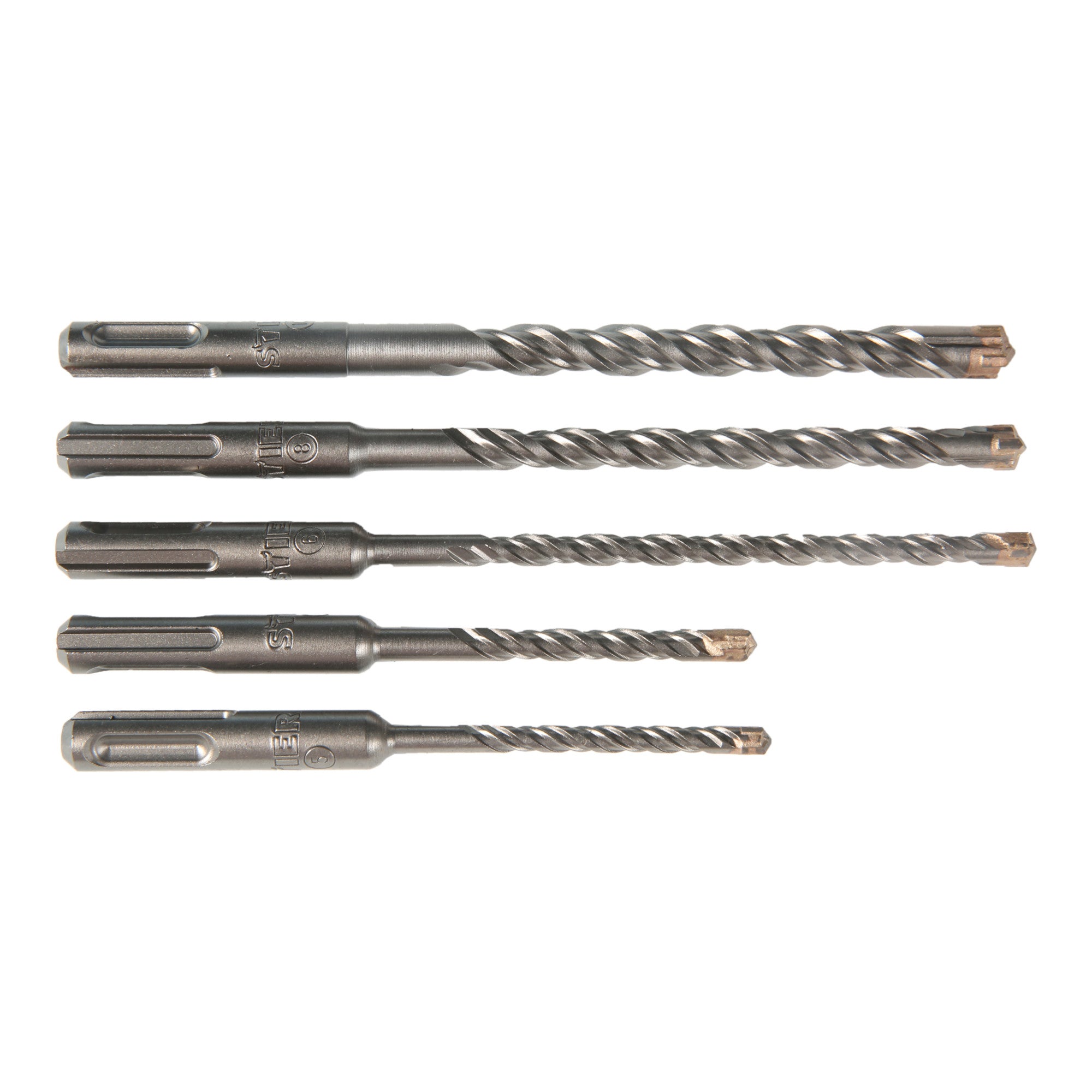 STIER Hammerbohrer-Set Premium SDS-plus 5-teilig Hammerbohrer SDS plus Set SDS