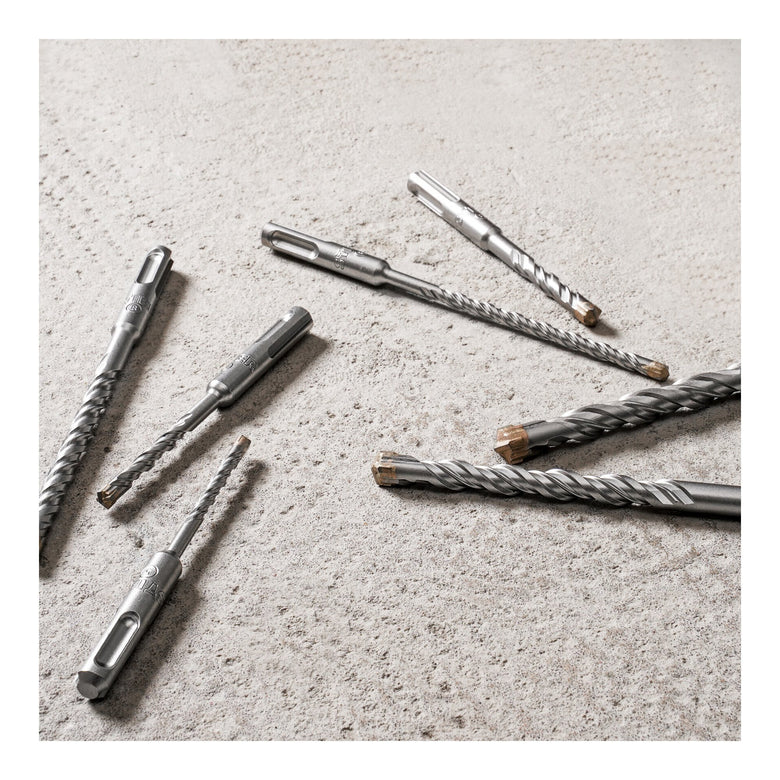 STIER Hammerbohrer Set Premium SDS-plus 7-teilig rechtsschneidend alle gängigen