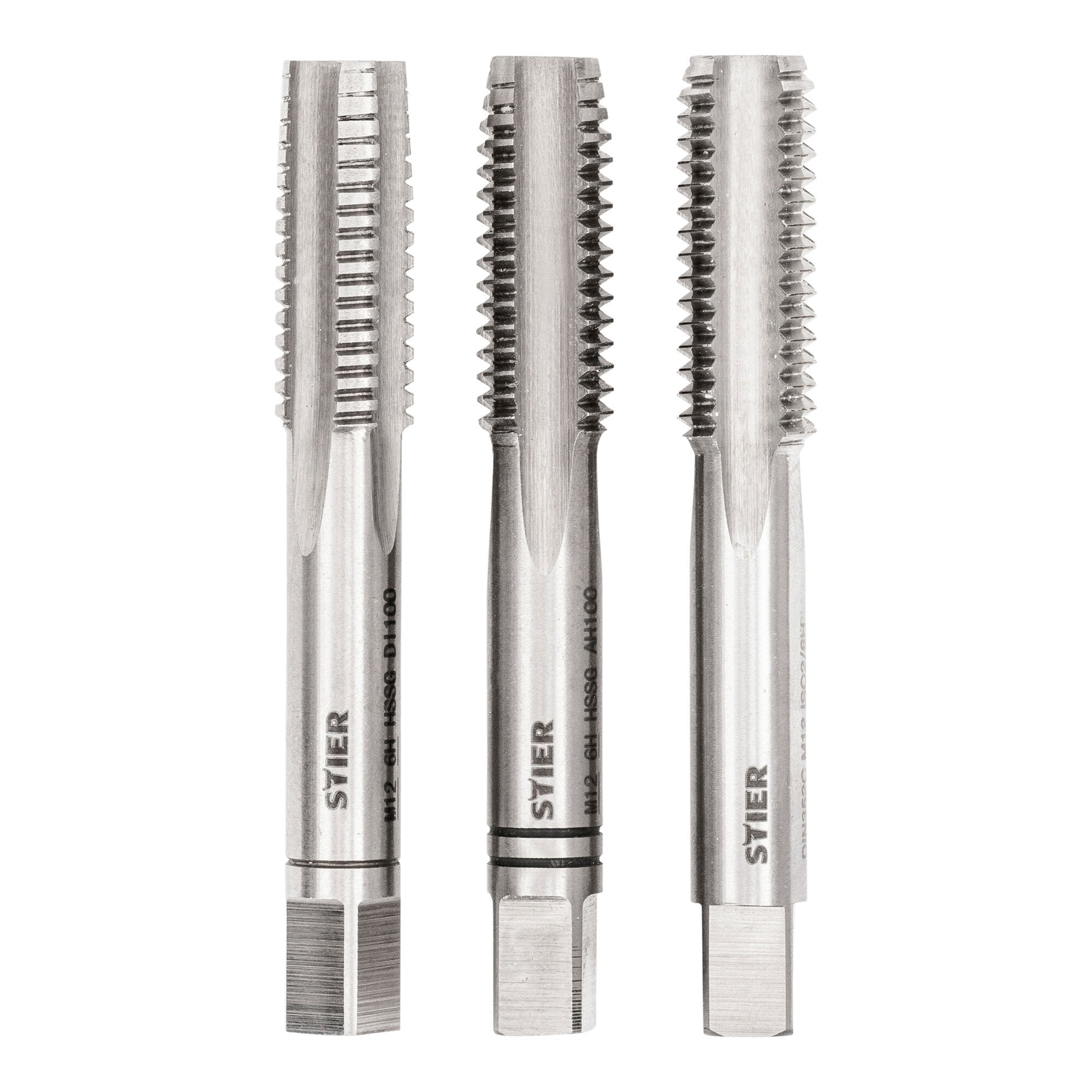 STIER Handgewindebohrer Satz 3-teilig Vor- Mittel- und Fertigschneider