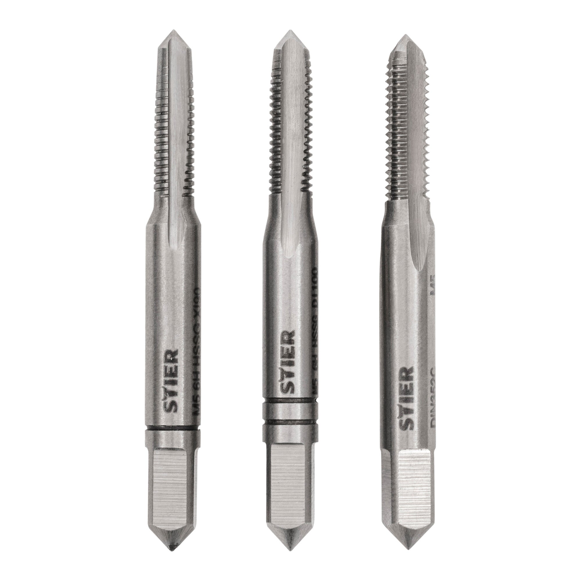 STIER Handgewindebohrer Satz 3-teilig Vor- Mittel- und Fertigschneider