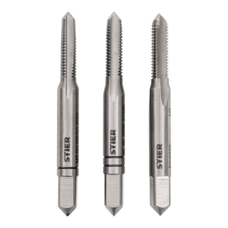 STIER hand tap set 3-piece pre-, middle- and finishing tap