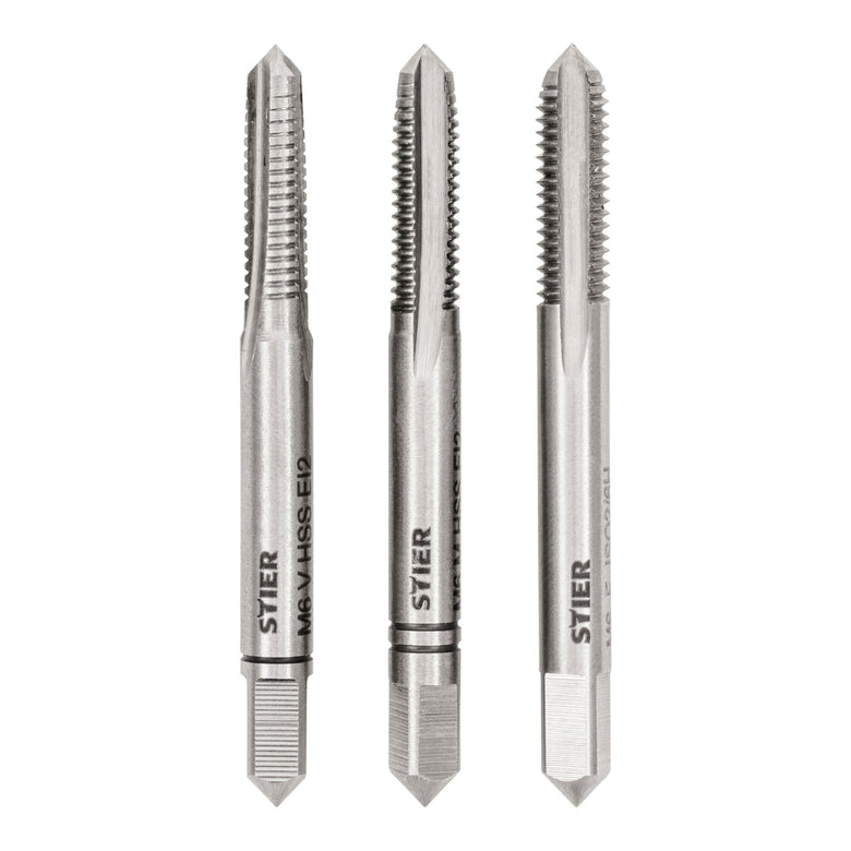 STIER hand tap set 3-piece pre-, middle- and finishing tap