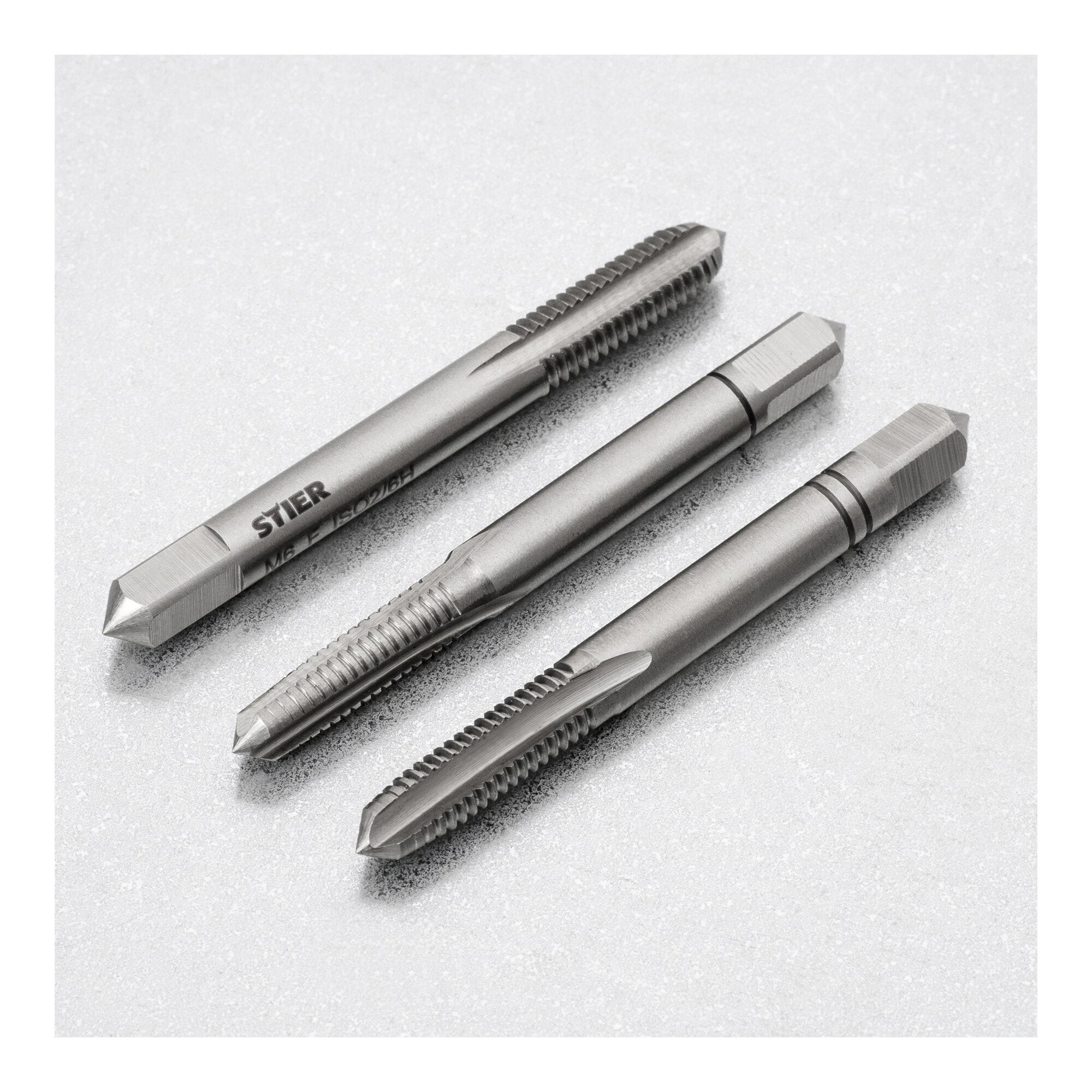 STIER hand tap set 3-piece pre-, middle- and finishing tap