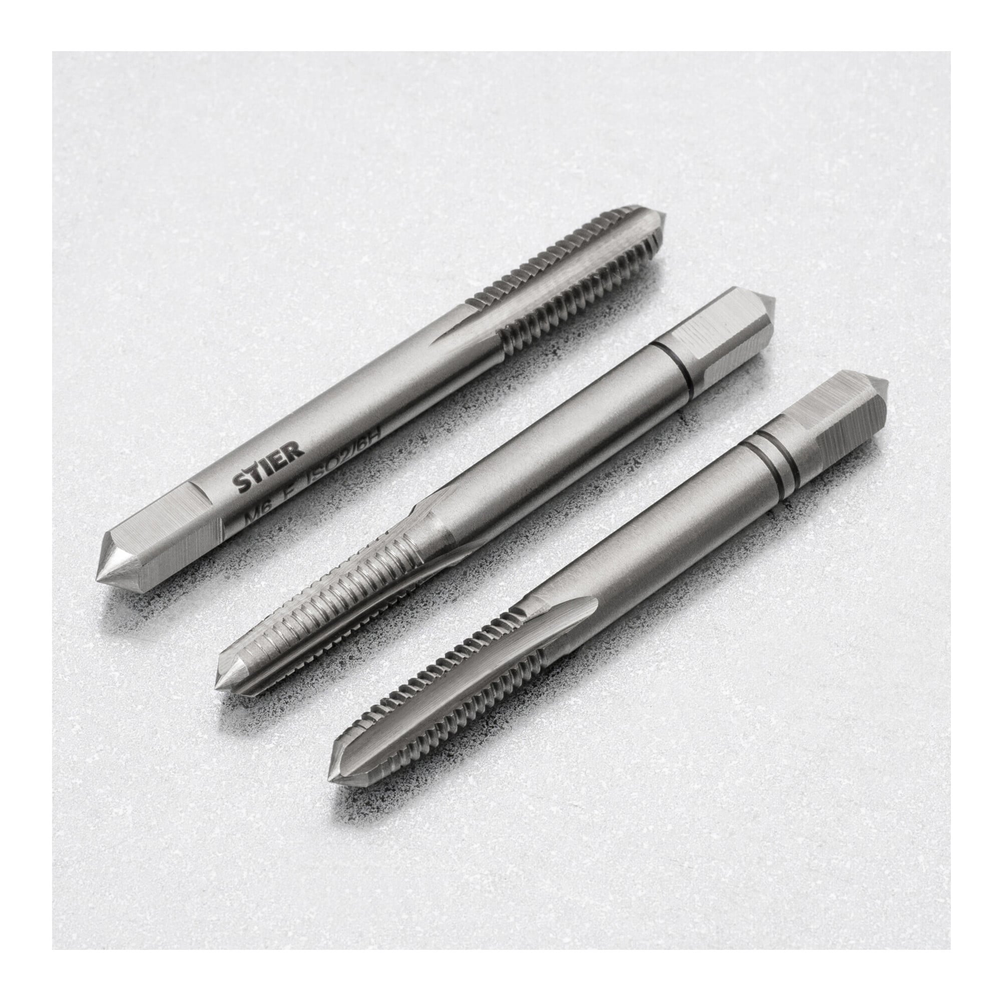STIER hand tap set 3-piece pre-, middle- and finishing tap
