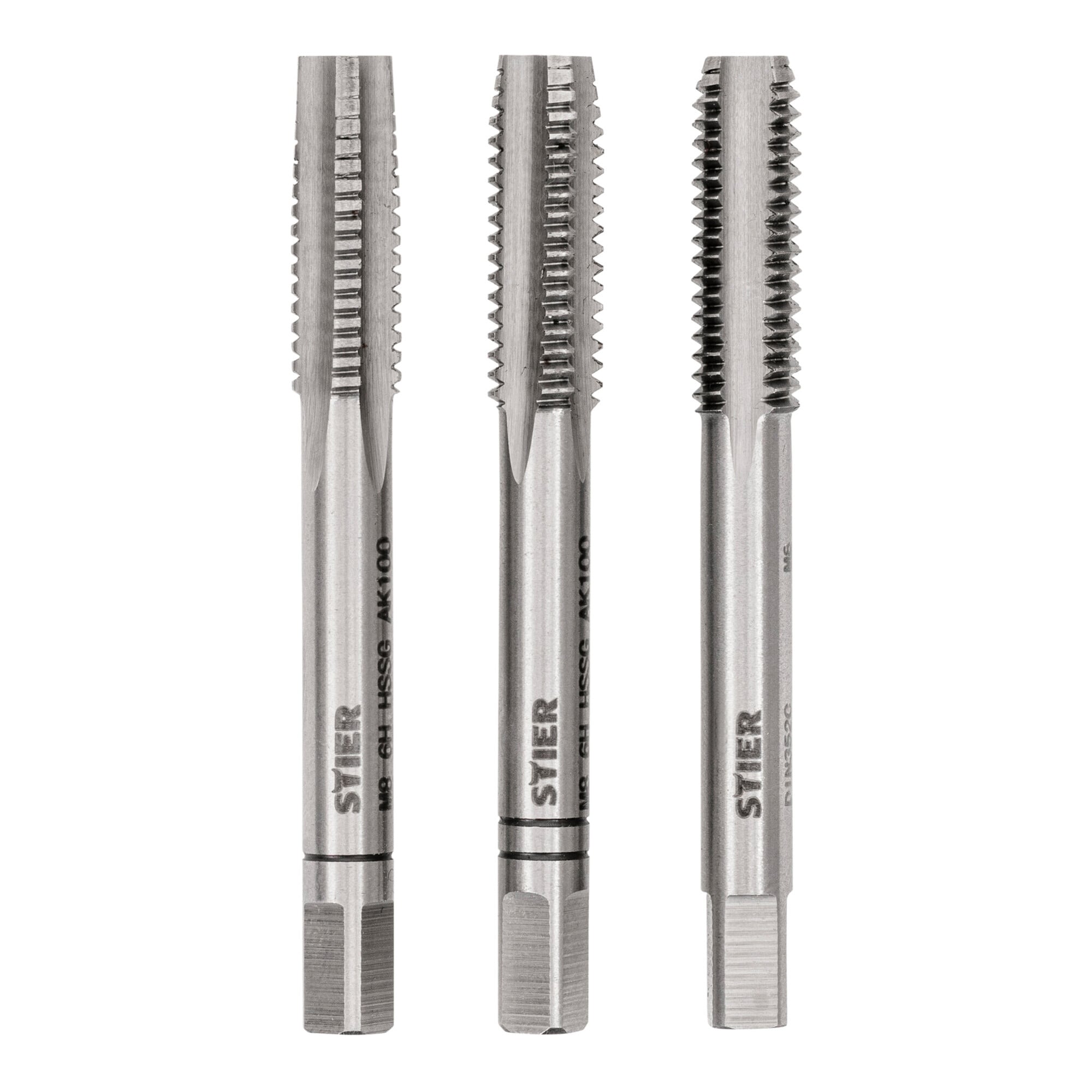 STIER Handgewindebohrer Satz 3-teilig Vor- Mittel- und Fertigschneider