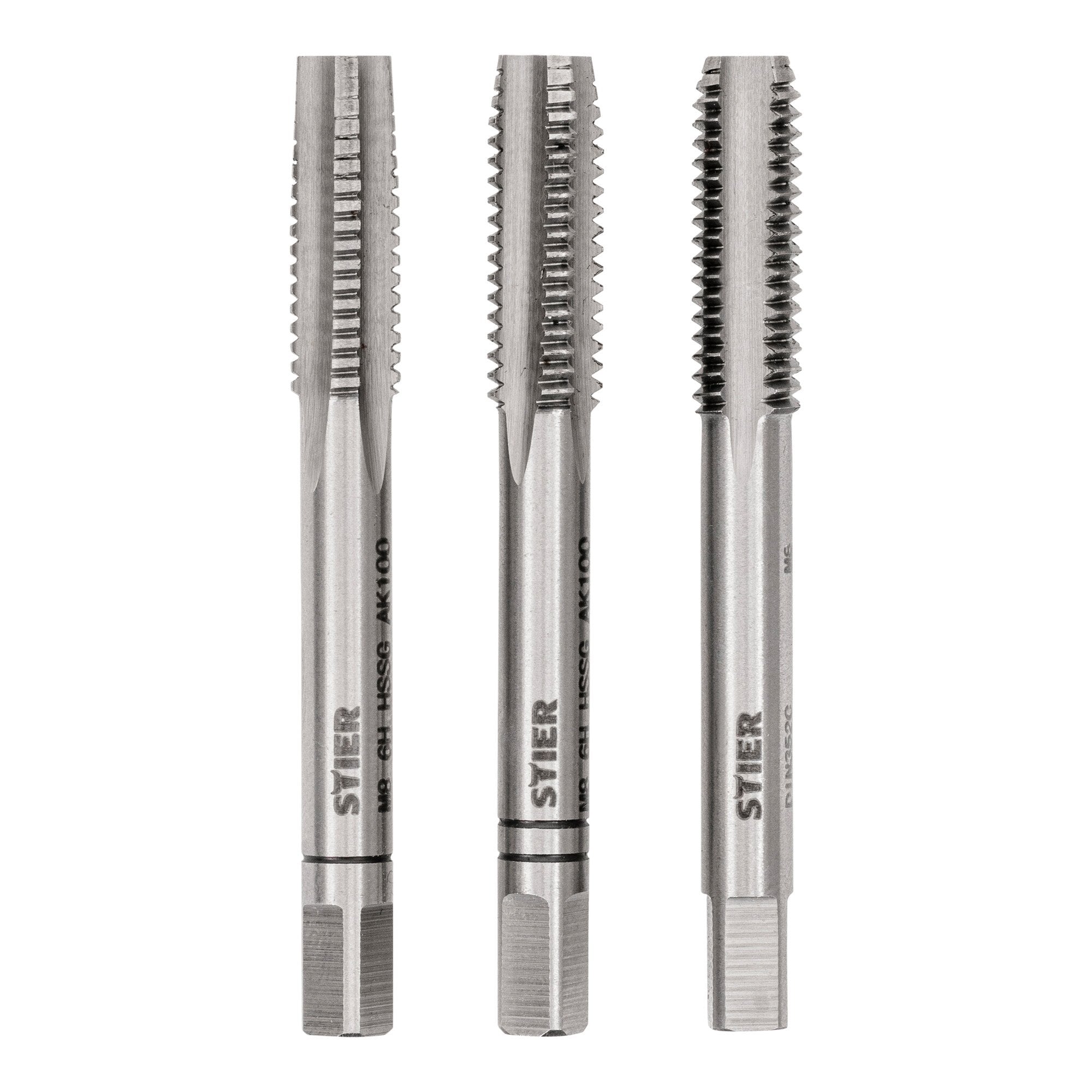 STIER hand tap set 3-piece pre-, middle- and finishing tap