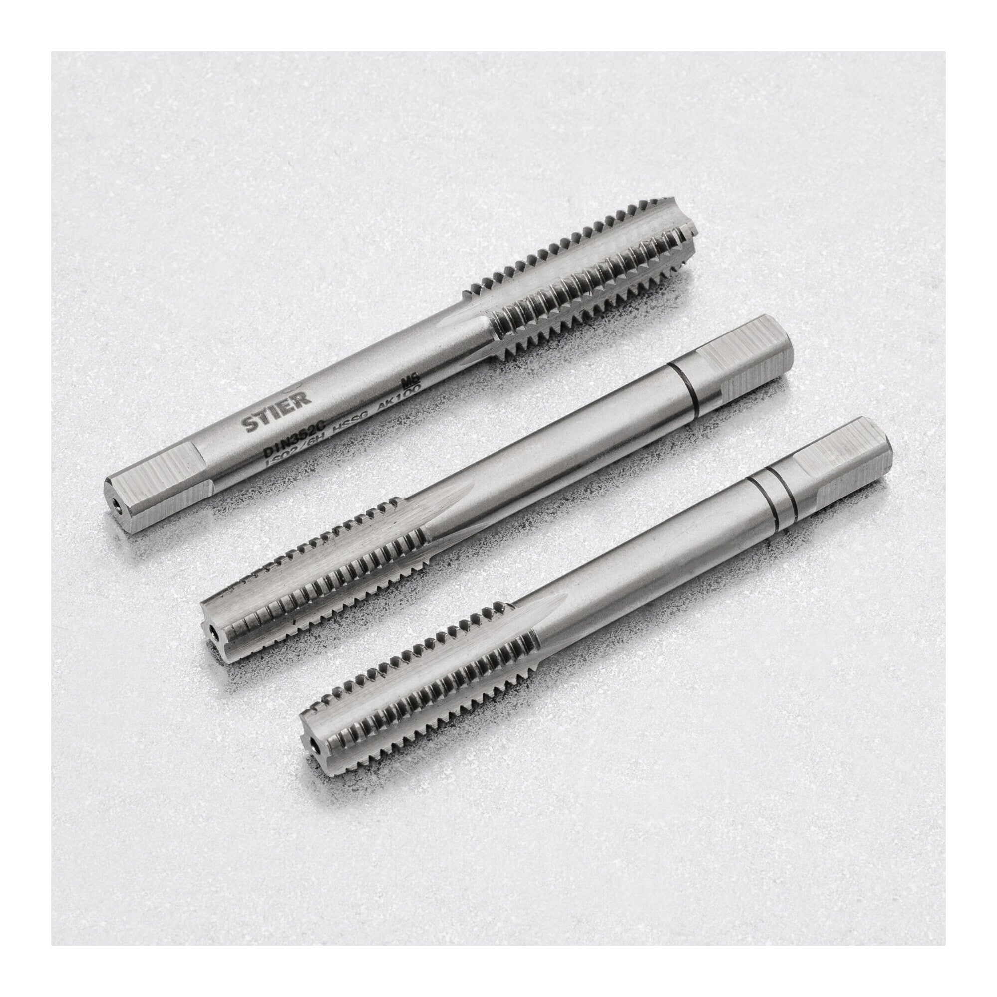 STIER hand tap set 3-piece pre-, middle- and finishing tap