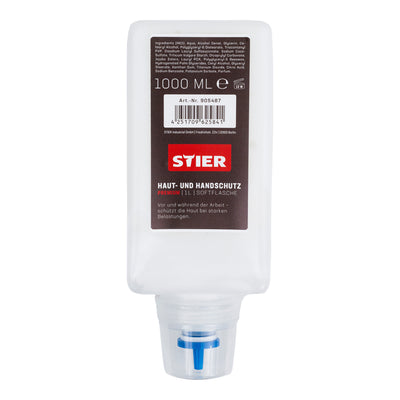 STIER Haut- und Handschutz Premium 1l Softflasche für STIER Handreiniger Spender
