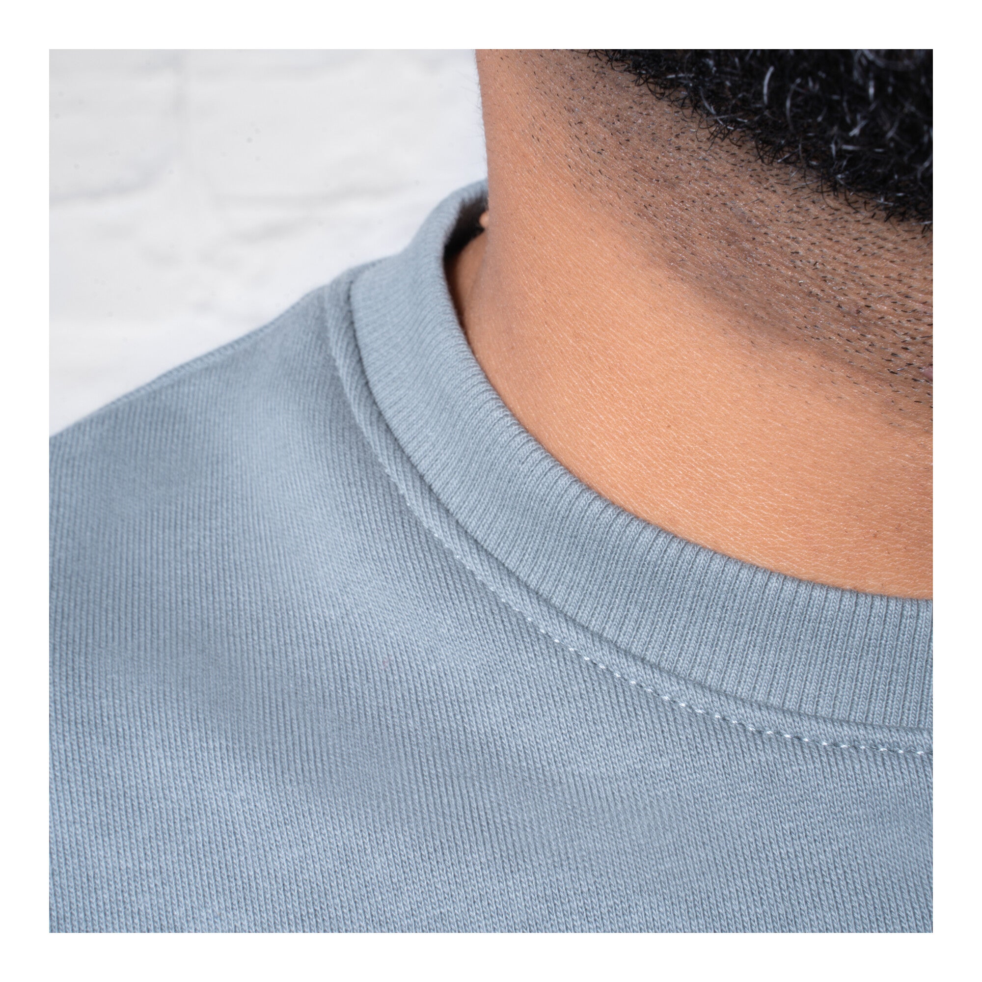 STIER Heavy Crew Sweater duty organic cotton L sedona sage