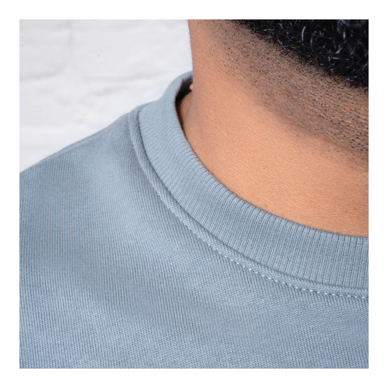 STIER Heavy Crew Sweater duty organic cotton M sedona sage