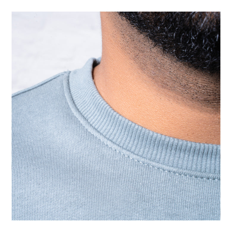 STIER Heavy Crew Sweater utility organic cotton M sedona sage