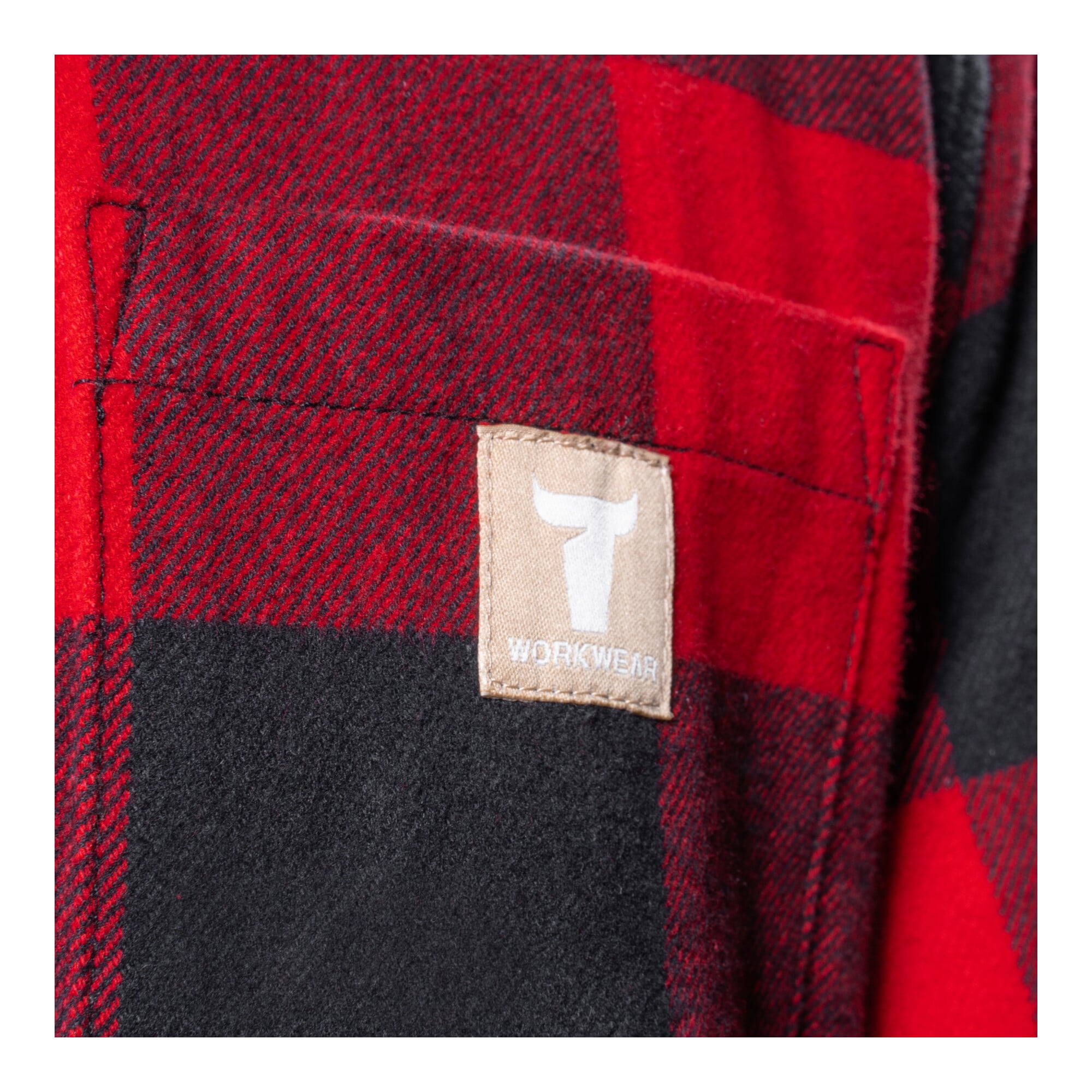 STIER Heavy Flannel Shirt bci cotton L buffalo plaid red