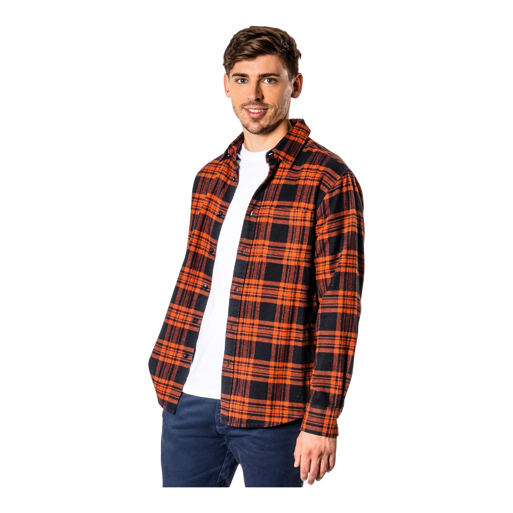 STIER Heavy Flannel Shirt S warm clay