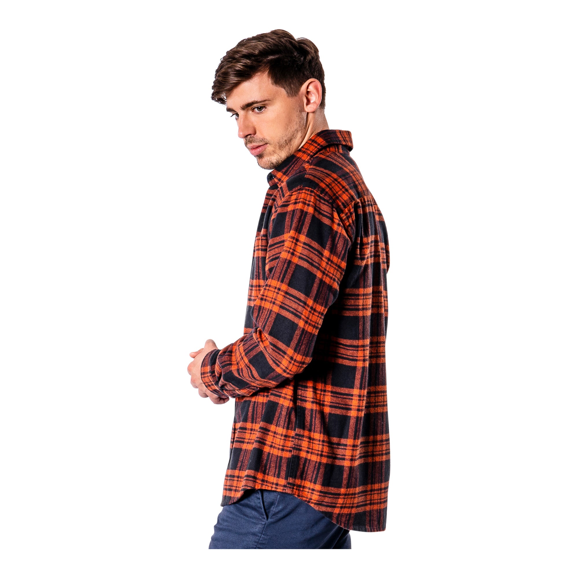 STIER Heavy Flannel Shirt S warm clay