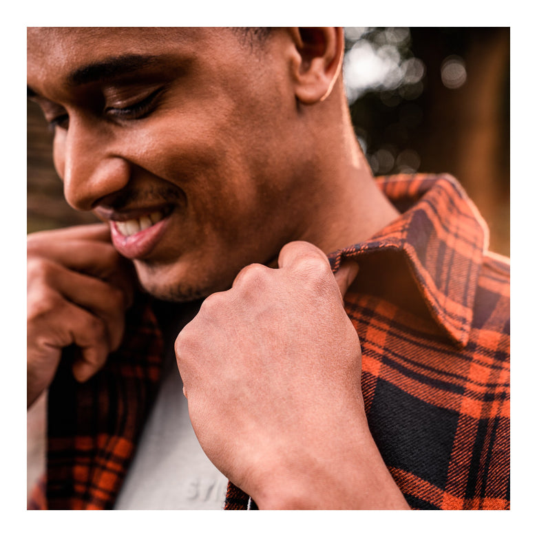 STIER Heavy Flannel Shirt S warm clay
