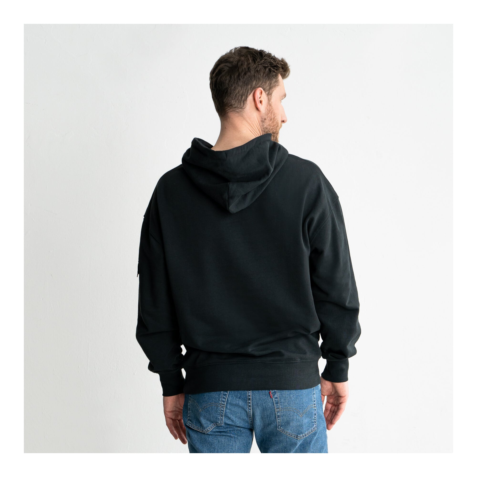 STIER Heavy Hoodie Functional Pocket organic cotton M Black