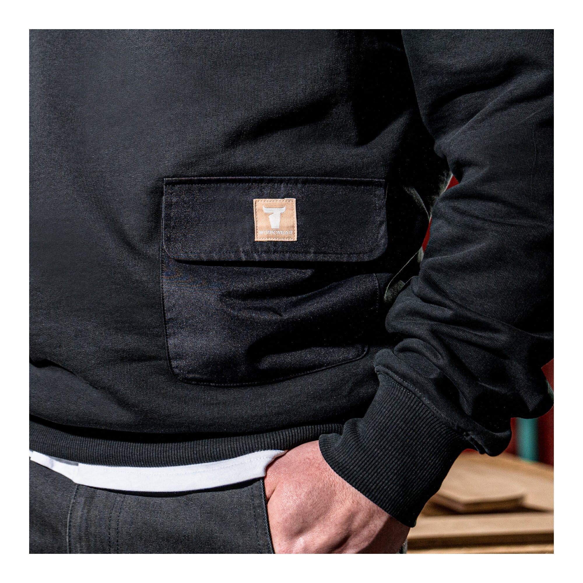 STIER Heavy Hoodie Functional Pocket organic cotton S Navy