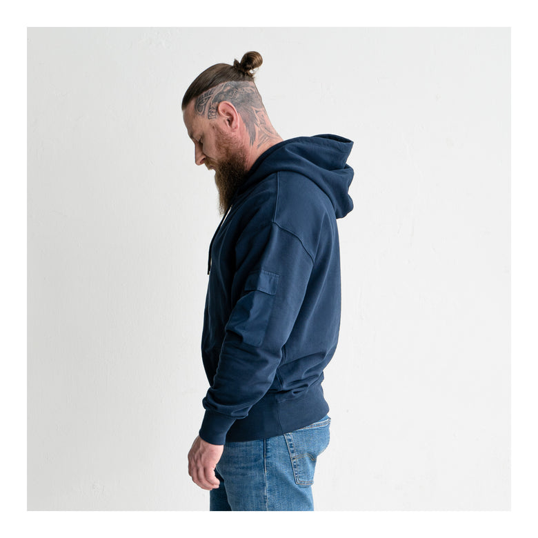 STIER Heavy Hoodie Functional Pocket organic cotton S Navy