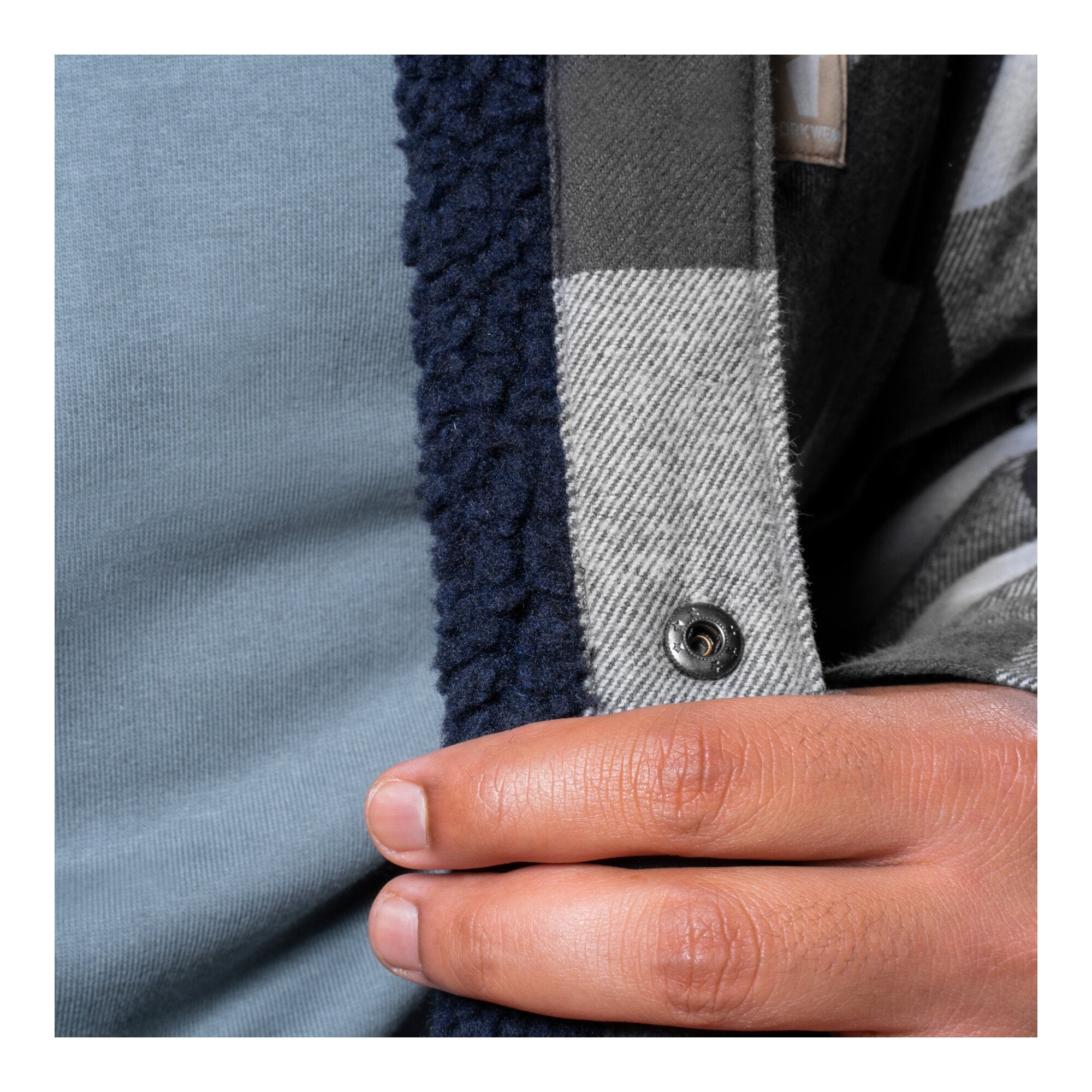 STIER Heavy Lumber Jacket bci cotton XL buffalo plaid grey