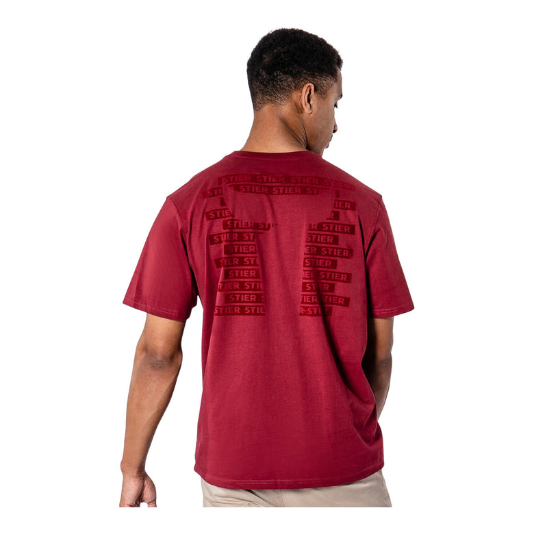 STIER Heavy Tee L Deep Red
