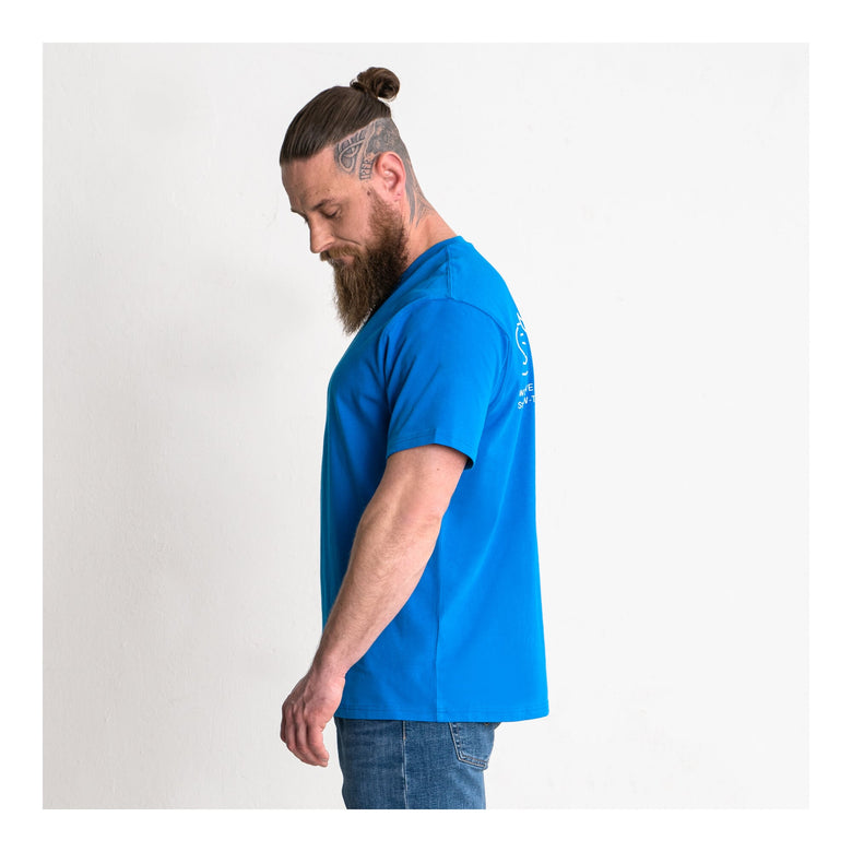 STIER Heavy Tee Logo Capsule organic cotton L Indigo Blue
