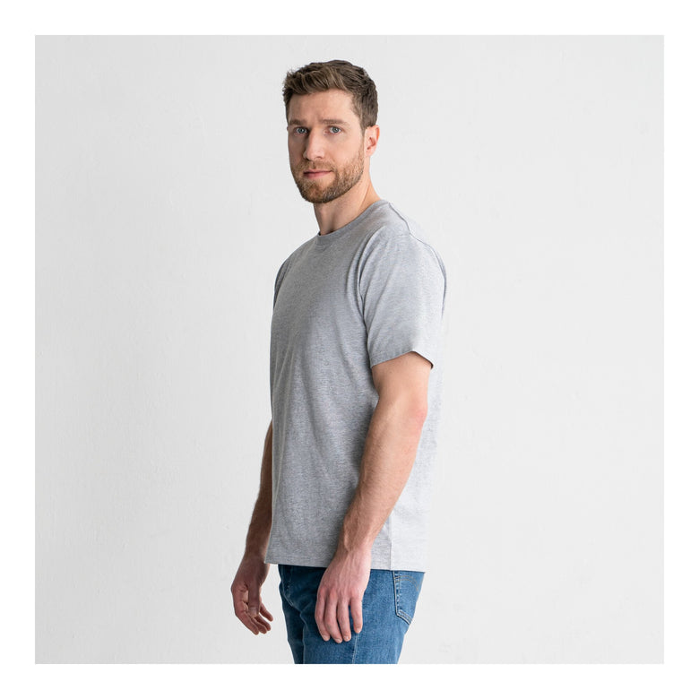 STIER Heavy Tee Logo Capsule organic cotton XXL Grey Melange