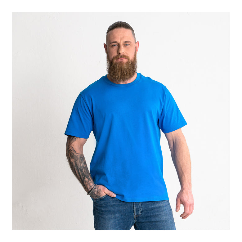 STIER Heavy Tee Logo Capsule organic cotton XXL Indigo Blue