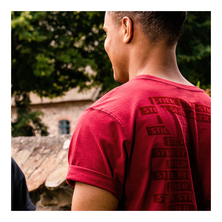 STIER Heavy Tee M Deep Red